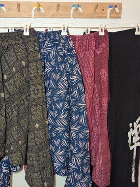 Set of Authentic NWOT Thai Pants with pockets - lot of 4 pairs